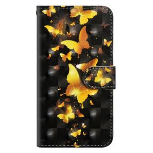 3D Painting Pattern Horizontal Flip TPU + PU Leather Case with Holder & Card Slots & Wallet For Huawei P20(Golden Butterfly)
