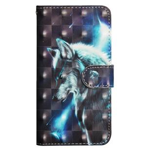 3D Painting Pattern Horizontal Flip TPU + PU Leather Case with Holder & Card Slots & Wallet For Huawei P20 Lite(Wolf)