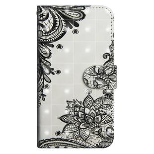 3D Painting Pattern Horizontal Flip TPU + PU Leather Case with Holder & Card Slots & Wallet For Huawei P20 Lite(Black Flower)