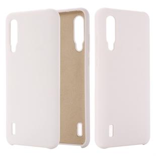 Solid Color Liquid Silicone Dropproof Protective Case for Xiaomi Mi CC9(White)