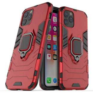 Panther PC + TPU Shockproof Protective Case with Magnetic Ring Holder for iPhone 11 Pro(Red)