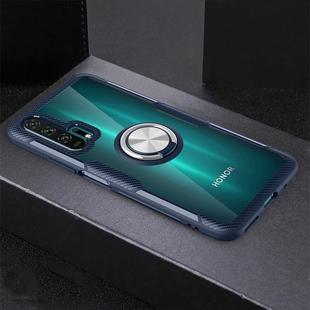 Ultra-thin TPU Protective Case with 360 Degree Rotation Holder for Huawei Honor 20 Pro(Navy Blue)