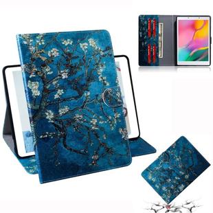 3D Colored Drawing Horizontal Flip Leather Case with Holder & Card Slot & Wallet For Galaxy Tab A 8.0 (2019) / T290 / T295(Apricot Flower)