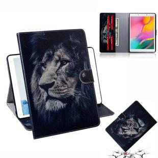 3D Colored Drawing Horizontal Flip Leather Case with Holder & Card Slot & Wallet For Galaxy Tab A 8.0 (2019) / T290 / T295(Lion)
