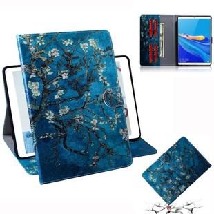 3D Colored Drawing Horizontal Flip Leather Case with Holder & Card Slot & Wallet For Huawei MediaPad M6 8.4 (2019)(Apricot Flower)