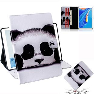 3D Colored Drawing Horizontal Flip Leather Case with Holder & Card Slot & Wallet For Huawei MediaPad M6 10.8(Panda)