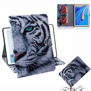 3D Colored Drawing Horizontal Flip Leather Case with Holder & Card Slot & Wallet For Huawei MediaPad M6 10.8(Tiger)