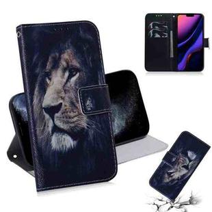 For iPhone 11 Pro 3D Colored Drawing Horizontal Flip Leather Case, with Holder & Card Slot & Wallet (Lion)