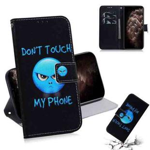 For iPhone 11 Pro Max 3D Colored Drawing Horizontal Flip Leather Case, with Holder & Card Slot & Wallet (Anger)