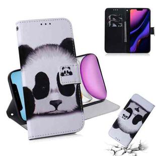 For iPhone 11 3D Colored Drawing Horizontal Flip Leather Case, with Holder & Card Slot & Wallet (Panda)