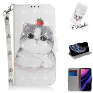 For iPhone 11 Pro 3D Colored Drawing Horizontal Flip Leather Case, with Holder & Card Slot & Wallet (Cute Cat)