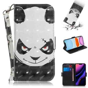 For iPhone 11 3D Colored Drawing Horizontal Flip Leather Case, with Holder & Card Slot & Wallet (Angry Bear)