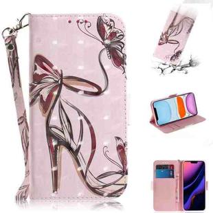 For iPhone 11 3D Colored Drawing Horizontal Flip Leather Case, with Holder & Card Slot & Wallet (High-Heeled)
