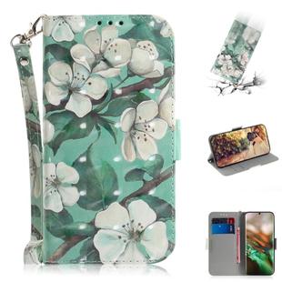 3D Colored Drawing Horizontal Flip Leather Case, with Holder & Card Slot & Wallet For Galaxy Note 10(Watercolor Flower)