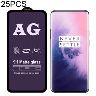 25 PCS AG Matte Anti Blue Light Full Cover Tempered Glass For OnePlus 6