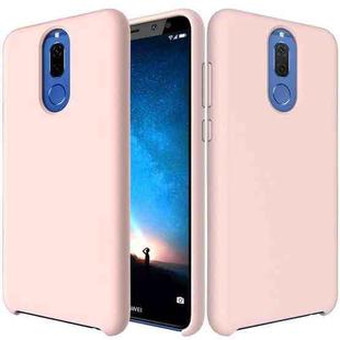 Solid Color Liquid Silicone Dropproof Protective Case for Huawei Mate 10 Lite(Pink)