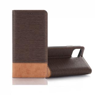 For iPhone 11 Pro Cross Texture Horizontal Flip Leather Case with Holder & Card Slots & Wallet (Dark Brown)