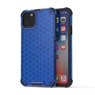 Shockproof Honeycomb PC + TPU Case for iPhone 11 Pro(Blue)