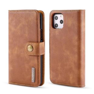 For iPhone 11 Pro DG.MING Crazy Horse Texture Flip Detachable Magnetic Leather Case with Holder & Card Slots & Wallet (Brown)