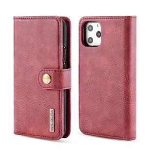 For iPhone 11 Pro Max DG.MING Crazy Horse Texture Flip Detachable Magnetic Leather Case with Holder & Card Slots & Wallet (Red)