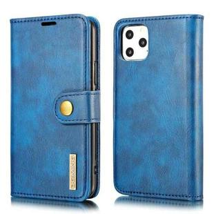 For iPhone 11 Pro Max DG.MING Crazy Horse Texture Flip Detachable Magnetic Leather Case with Holder & Card Slots & Wallet  (Blue)