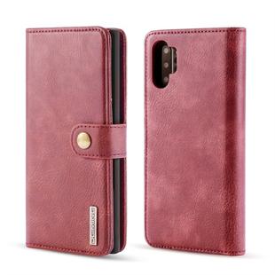 DG.MING Crazy Horse Texture Flip Detachable Magnetic Leather Case with Holder & Card Slots & Wallet for Samsung Galaxy Note 10+(Red)