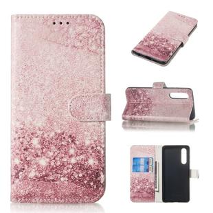 Colored Drawing Marble Pattern Horizontal Flip PU Leather Case with Holder & Card Slots & Wallet For Huawei P30(Rose Gold)