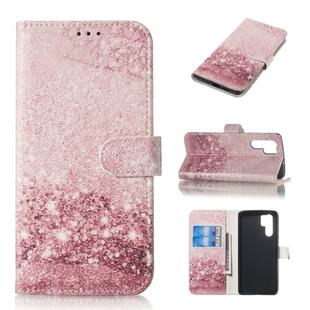 Colored Drawing Marble Pattern Horizontal Flip PU Leather Case with Holder & Card Slots & Wallet For Huawei P30 Pro(Rose Gold)