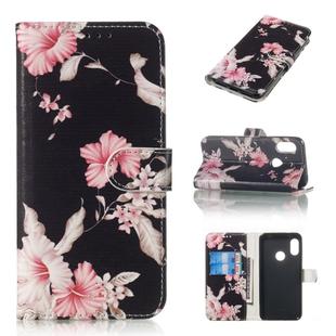 Colored Drawing Marble Pattern Horizontal Flip PU Leather Case with Holder & Card Slots & Wallet For Xiaomi Redmi 6 Pro / Mi A2 Lite(Azalea)