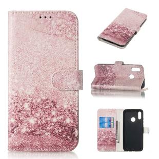 Colored Drawing Marble Pattern Horizontal Flip PU Leather Case with Holder & Card Slots & Wallet For Huawei Honor 10 Lite(Rose Gold)