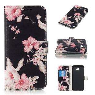 Colored Drawing Marble Pattern Horizontal Flip PU Leather Case with Holder & Card Slots & Wallet For Galaxy J4+(Azalea)