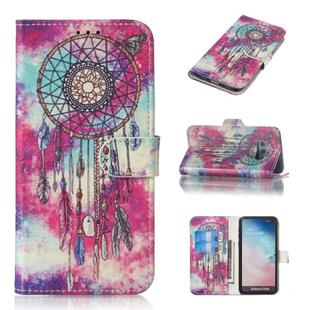 Colored Drawing Marble Pattern Horizontal Flip PU Leather Case with Holder & Card Slots & Wallet For Galaxy S10e(Butterfly Wind Chimes)