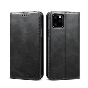 Suteni Calf Texture Horizontal Flip Leather Case with Holder & Card Slots & Wallet for iPhone 11(Black)