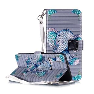 Magic 3D Bright Coloured Drawing Pattern Horizontal Flip PU Leather Case with Holder & Card Slots & Wallet & Photo Frame for Huawei P20 Lite(Big Ears Elephant)