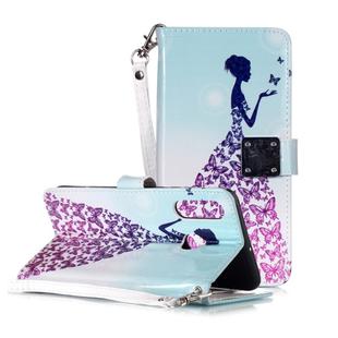 Magic 3D Bright Coloured Drawing Pattern Horizontal Flip PU Leather Case with Holder & Card Slots & Wallet & Photo Frame for Huawei P30 Lite(Butterfly Princess)