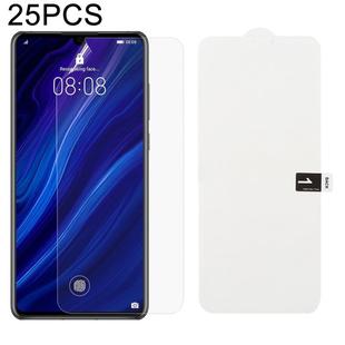 25 PCS Soft Hydrogel Film Full Cover Front Protector with Alcohol Cotton + Scratch Card for Huawei P30