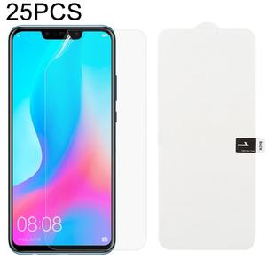 25 PCS Soft Hydrogel Film Full Cover Front Protector with Alcohol Cotton + Scratch Card for Huawei Nova 3 / 3i