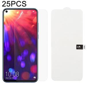 25 PCS Soft Hydrogel Film Full Cover Front Protector with Alcohol Cotton + Scratch Card for Huawei Nova 4 / Honor View 20