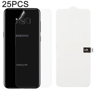 25 PCS Soft Hydrogel Film Full Cover Back Protector with Alcohol Cotton + Scratch Card for Galaxy S8 Plus