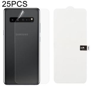 25 PCS Soft Hydrogel Film Full Cover Back Protector with Alcohol Cotton + Scratch Card for Galaxy S10 5G