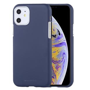 GOOSPERY SOFE FEELING TPU Shockproof and Scratch Case for iPhone 11(Dark Blue)