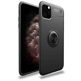 For iPhone 11 Pro Max lenuo Shockproof TPU Case with Invisible Holder (Black)