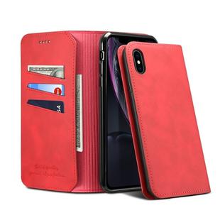 PU + TPU Horizontal Flip Leather Case with Holder & Card Slots & Wallet for iPhone X / XS(Red)