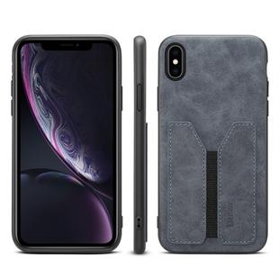PU + TPU Protective Case with Card Slots for iPhone XR(Grey)