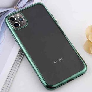 Transparent TPU Anti-Drop And Waterproof Mobile Phone Protective Case for iPhone 11 Pro (Green)