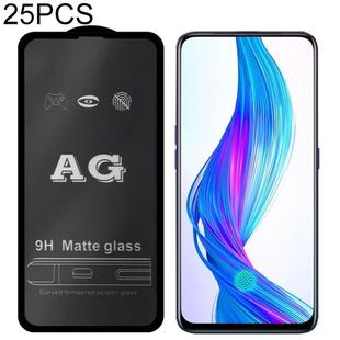 25 PCS AG Matte Frosted Full Cover Tempered Glass For OPPO A1k