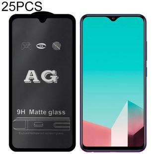 25 PCS AG Matte Frosted Full Cover Tempered Glass For Vivo X27