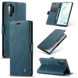 CaseMe-013 Multifunctional Horizontal Flip Leather Case with Card Slot & Holder & Wallet for Galaxy Note 10+(Blue)
