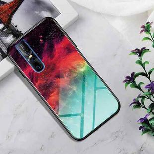 Shockproof Tempered Glass + TPU Case For Vivo V15 Pro(Colorful Nebula)
