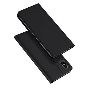 DUX DUCIS Skin Pro Series Shockproof Horizontal Flip Leather Case with Holder & Card Slots & Sleep / Wake-up Function for iPhone X / XS(Black)